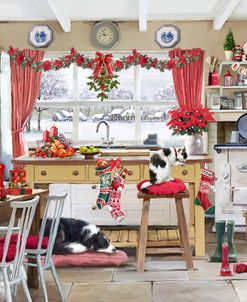 1834 Christmas Farmhouse Kitchen