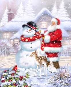 1946 Snowman And Santa