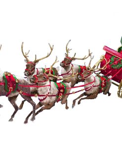 2020 Santa Sleigh And Reindeer