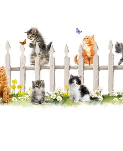 2015 Kittens On Fence
