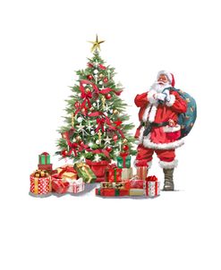 2067 Santa And Tree