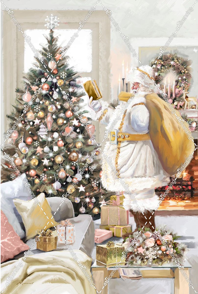 2090 Santa In White Checking List