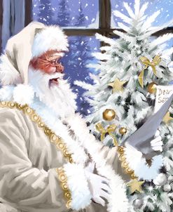 2136 Santa Reading Christmas List