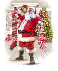 2225 Santa With Stockings