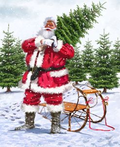 2226 Santa With Tree