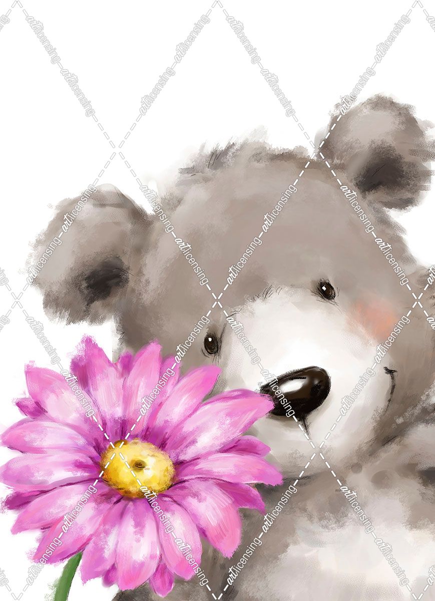 Bear and Flower