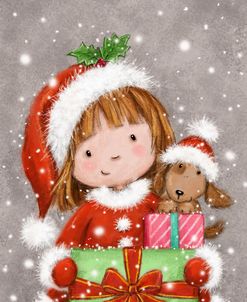Christmas Girl with Presents