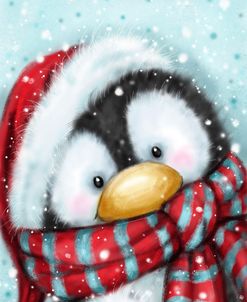 Penguin with Santa s Hat