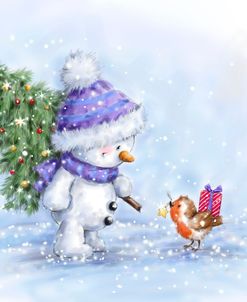Snowman and Robin 7