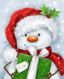Snowman with Present 3