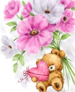 Bear Hung on Flowers