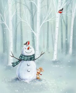 Snowman in Wood