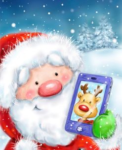Santa With Cellphone