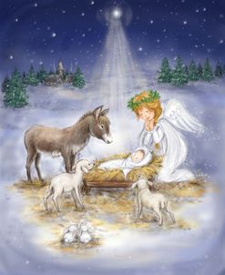 Nativity with angel