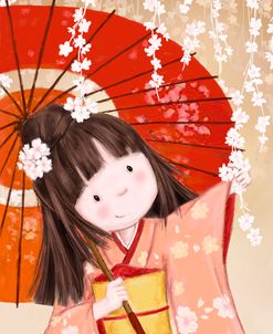 Japanese Girl with Umbrella