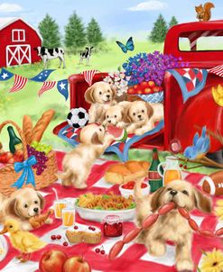 Puppies on a Picnic