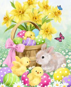 Easter Rabbit and Chicks 2