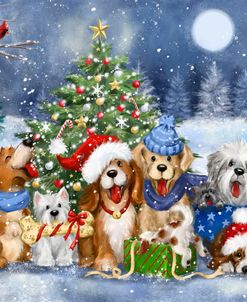 Christmas Cheerful Dogs