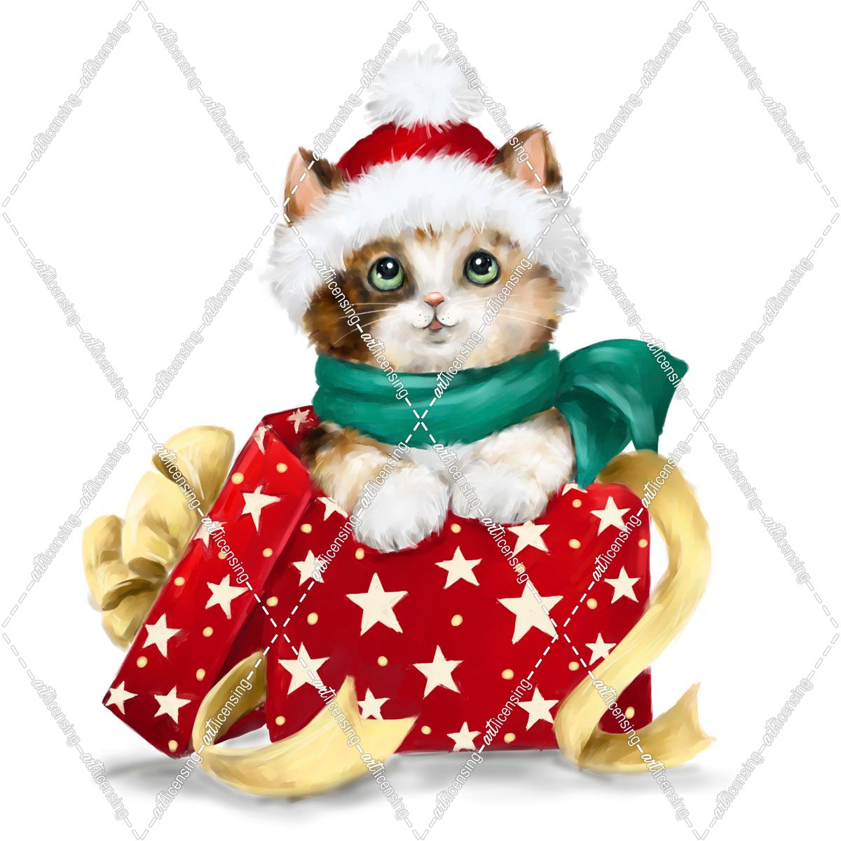 Christmas Calio Cat
