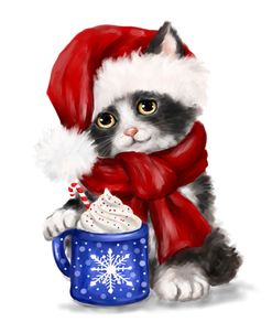Christmas Texedo Cat