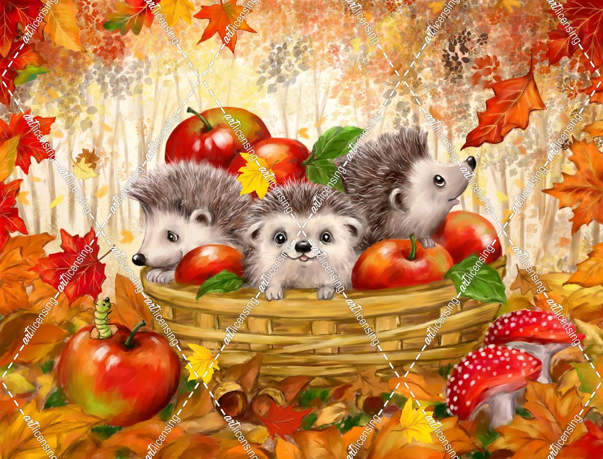 Autumn Hedgehogs