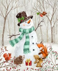 Snowman and Forest Friends