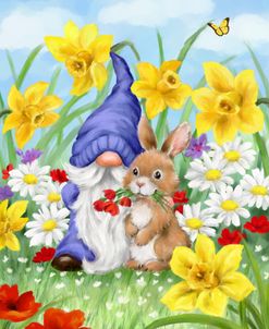 Easter Gnome and Rabbit