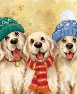 Christmas Golden Dogs