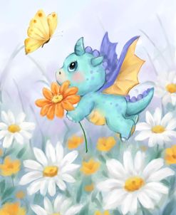 Baby Dragon and Butterfly