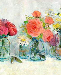 Flowers In Mason Jars