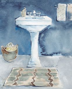 Watercolor Bathroom II