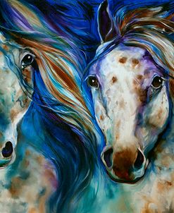 3 Wild Appaloosa Horses