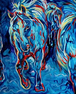 Abstract Blue Four