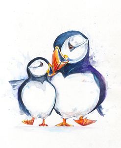 Parading Puffins (Signed)
