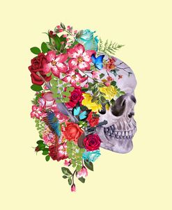 Flowers Skulls Yelow