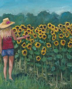 Rhi And Sunflowers