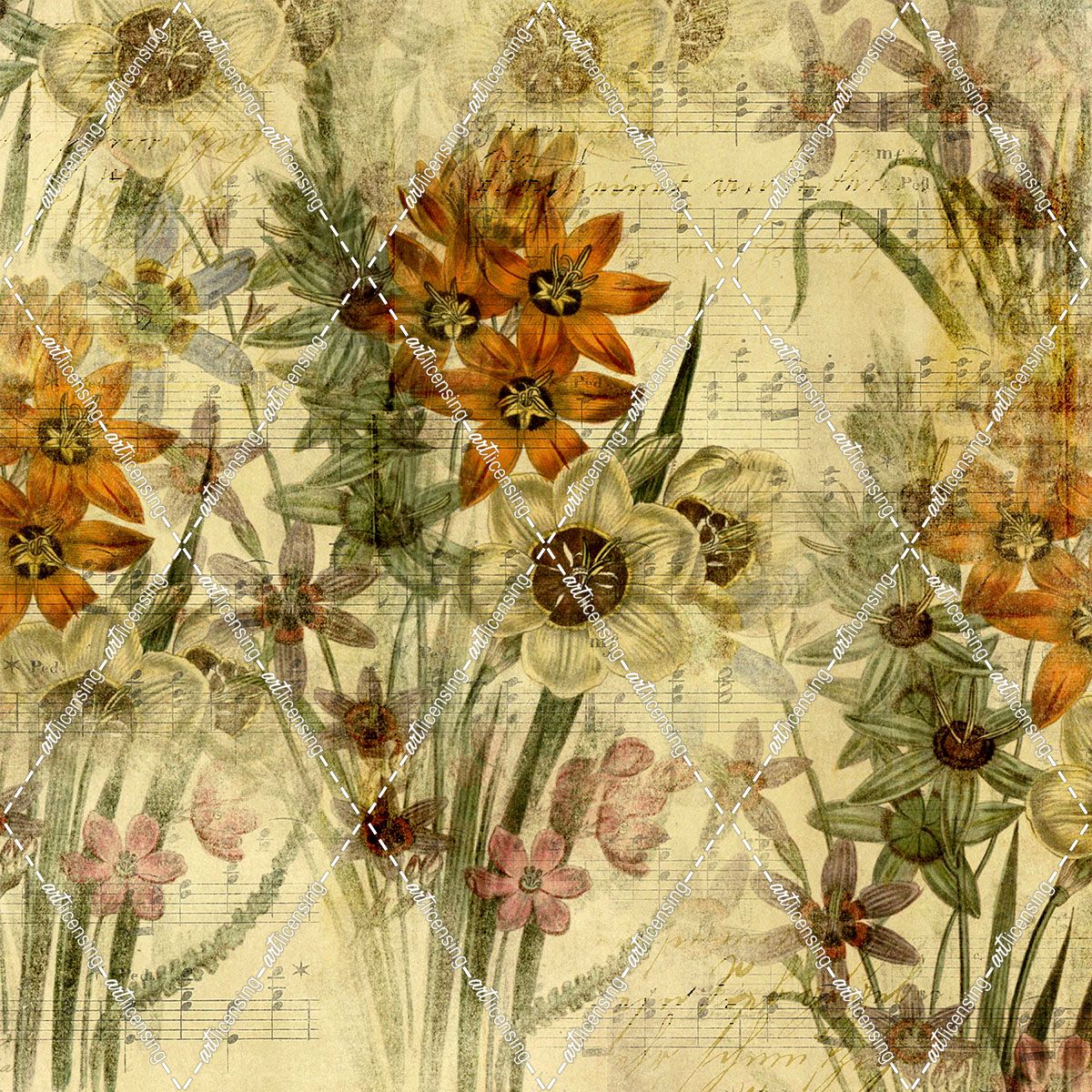 Floral Collage Music