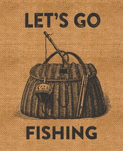 Go Fishing Burlap