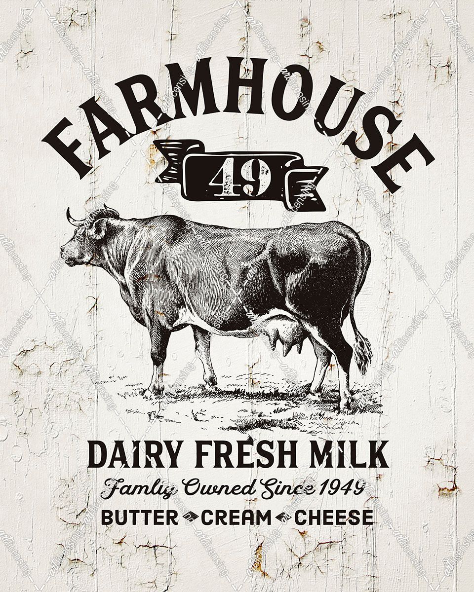 Farmhouse 49 Dairy Cow Black
