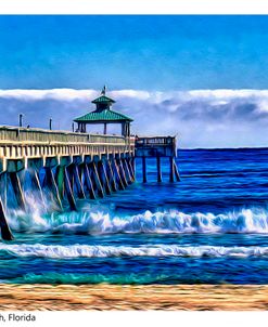 Beach Waves and Pier0024X