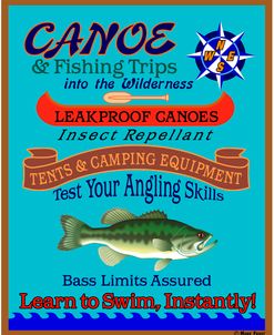 Canoe Fishing Wilderness