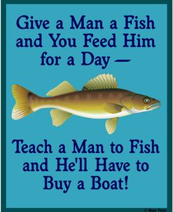 Give Teach Fish Boat