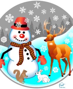 Snowman Forest Animals