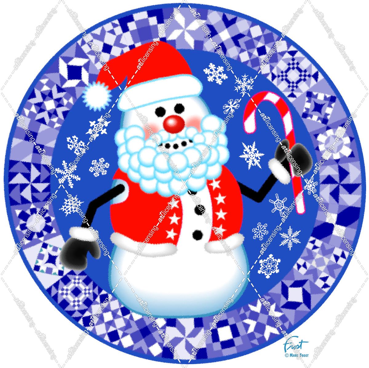 Snowman Santa Quilt