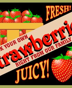 Strawberries Crate Label