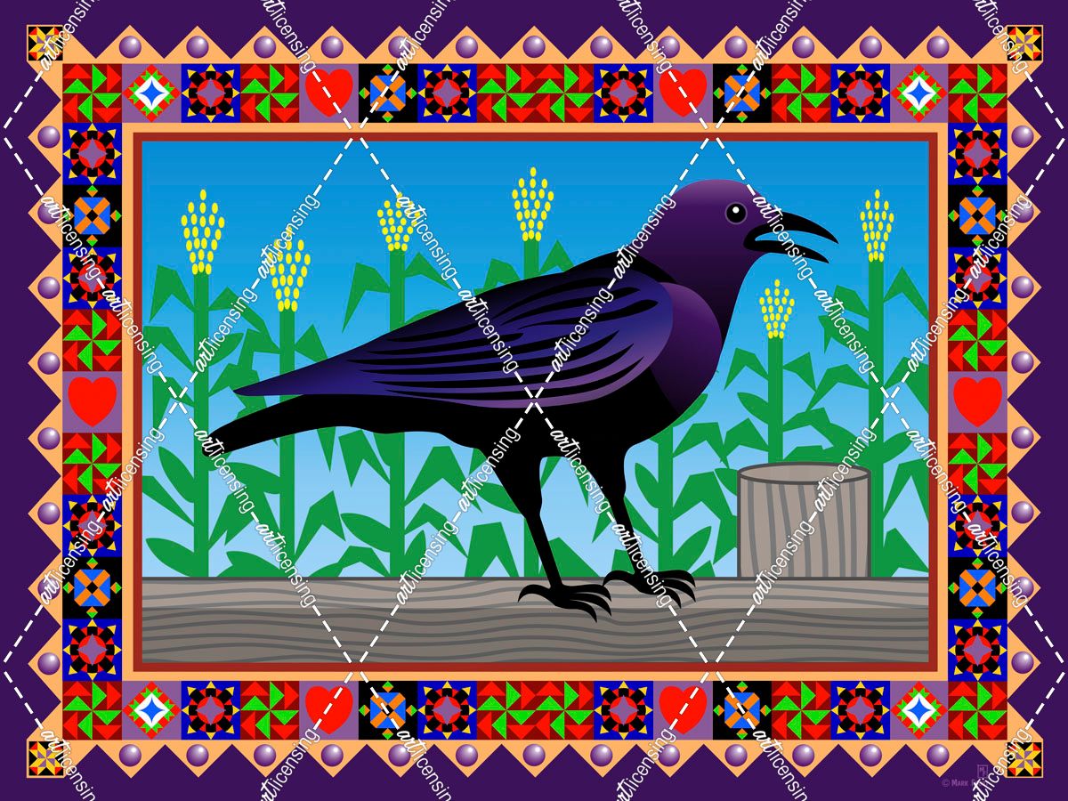 Americana Quilt Crow