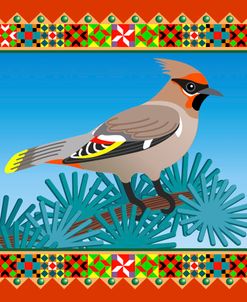 Americana Quilt Bohemian Waxwing