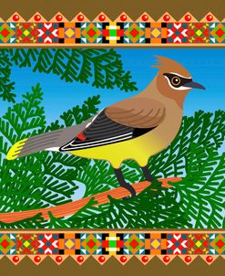 Americana Quilt Cedar Waxwing