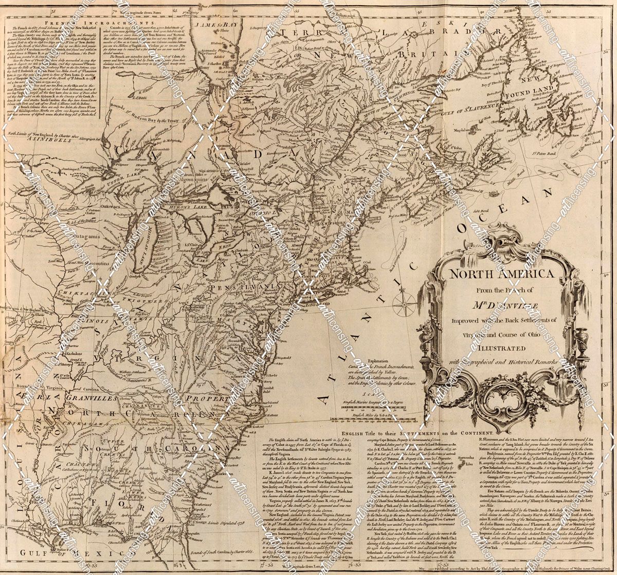 North America 1755