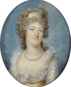 Portrait of Marie Antoinette by Francois Dumont 1792